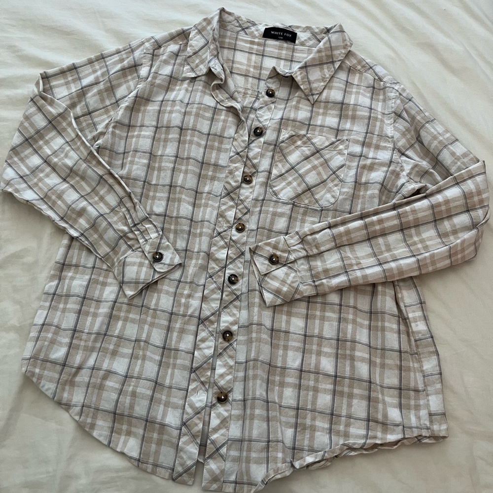 Whitefox plaid over shirt